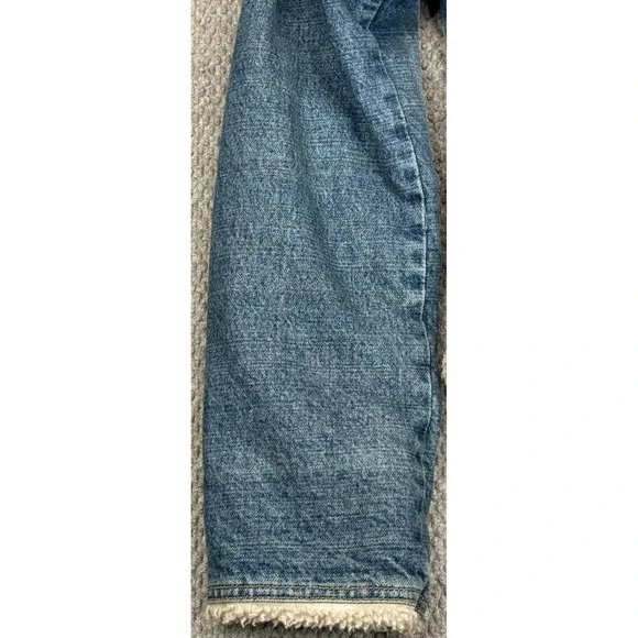 Guess Women's 1970's Vtg Sherpa Lined Full Button Denim Jacket Size Medium - Picture 3 of 14
